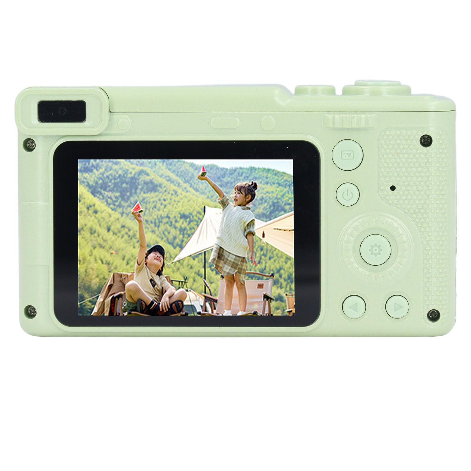 

2.4in Digital Camera IPS Screen 8X Zoom High Definition Front and Rear Dual Lens Autofocus Vlogging зелений