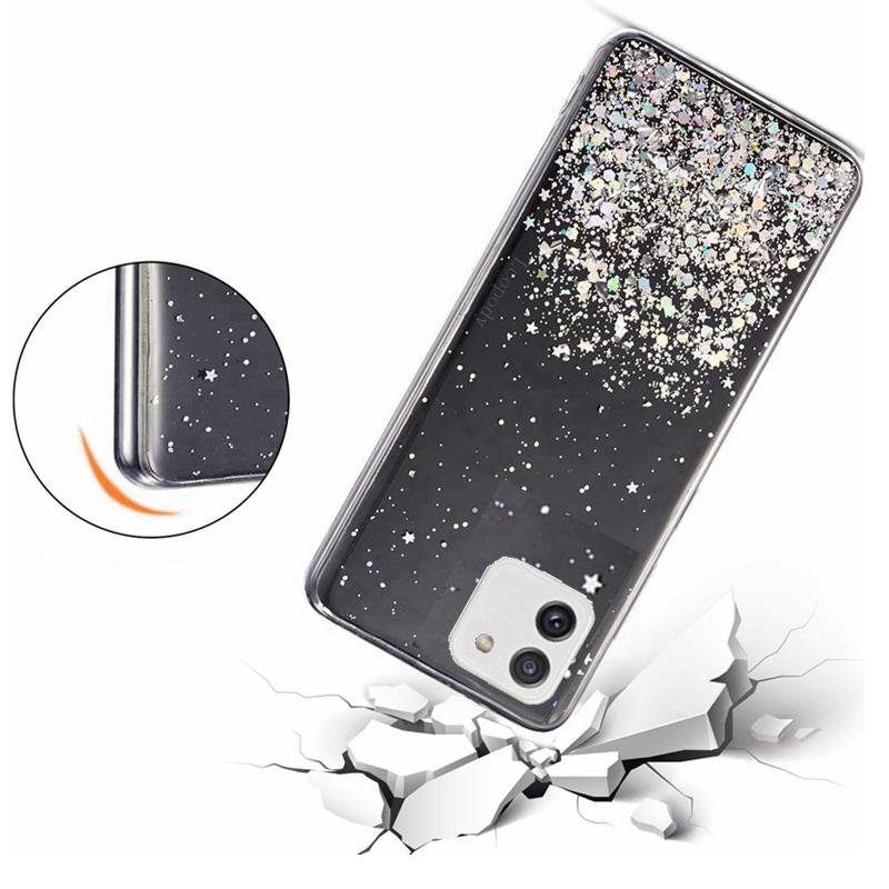 Luxury Bling Glitter Soft Phone Case For Samsung Galaxy A03 A 03 03A A035F A035F/DS Twinkle Back Cover For SamsungA03 Silicone