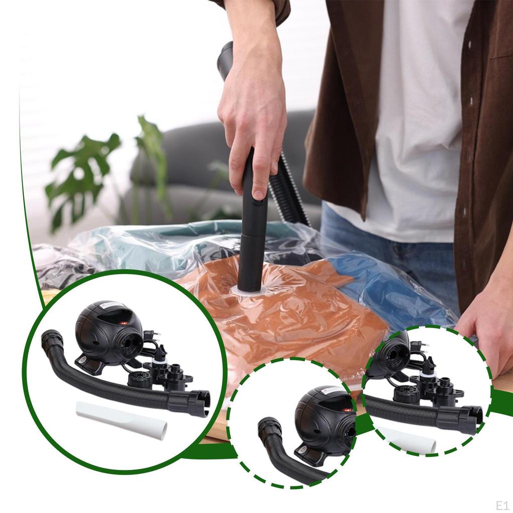 Electric Air Pump Inflate Deflate with 40cm Hose for Mattress Bed, Outdoor Camping Yoga Ball