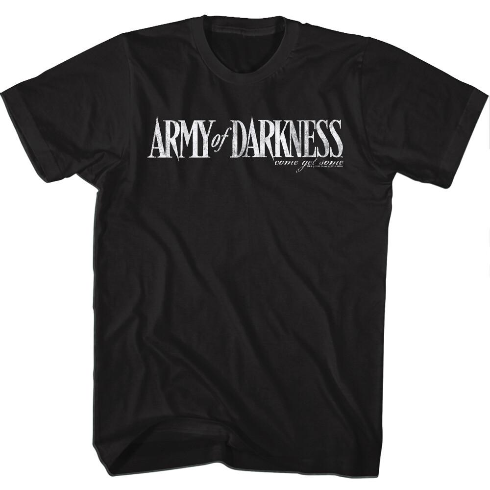 Army Of Darkness Movie Logo Come Get Some Ash Williams Men T Shirt XXL