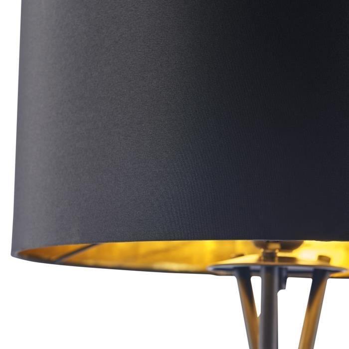 Black Metal Tripod Floor Lamp And Gold Fabric Shade Diam 34 X H 140 Cm At Affordable S Free Real Reviews With Photos Joom Black Metal Tripod Floor Lamp, Navy And Gold Floor Lamp Shade