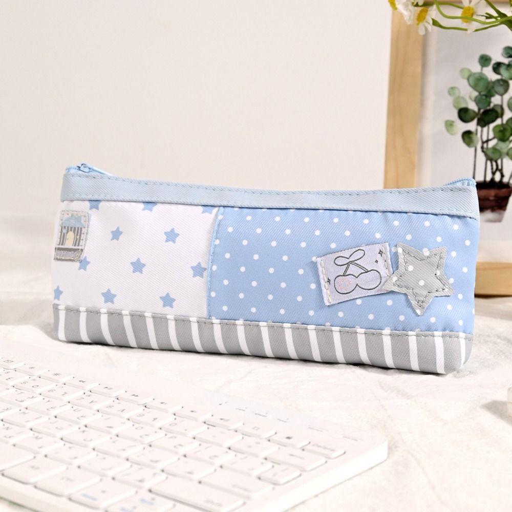 Large Capacity Pencil Storage Case Zipper Closure Cosmetic Organizer Lipstick Case  School Supplies