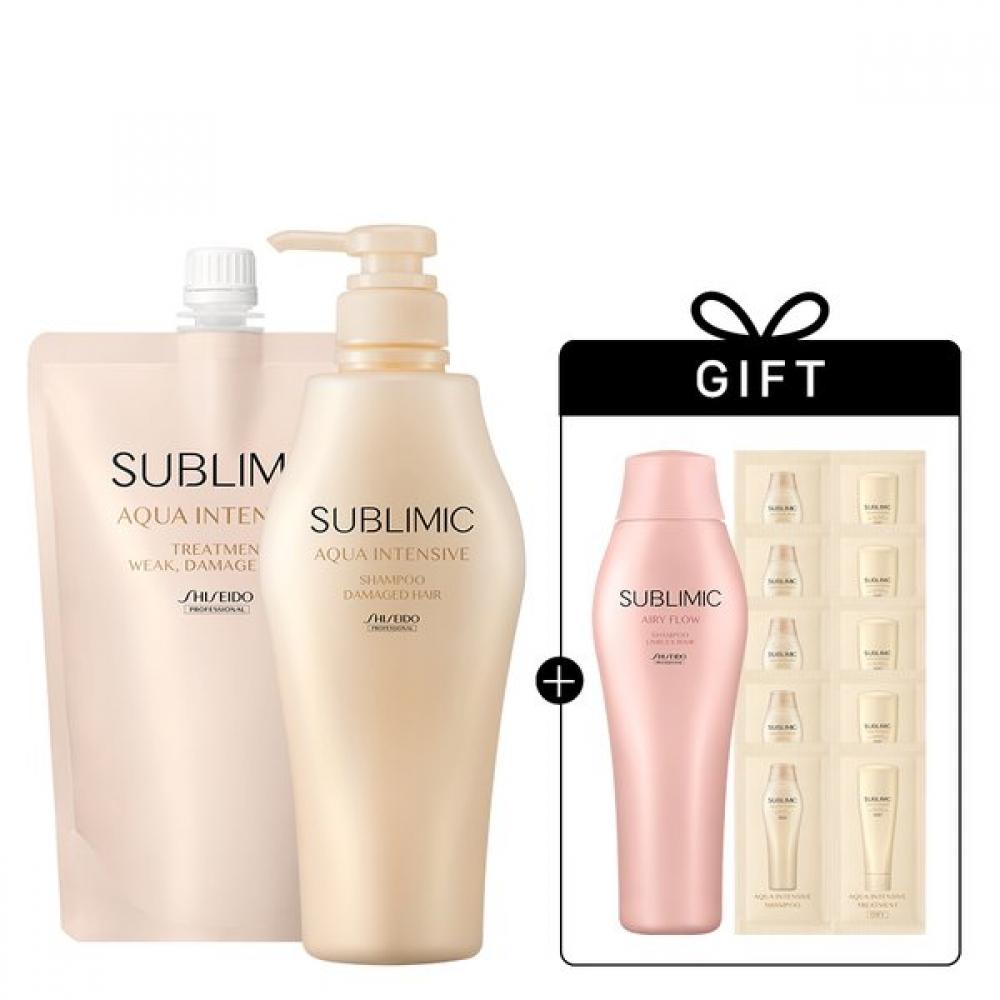 Shiseido Professional Aqua Intensive Shampoo + Treatment Weak 500ml [ 6