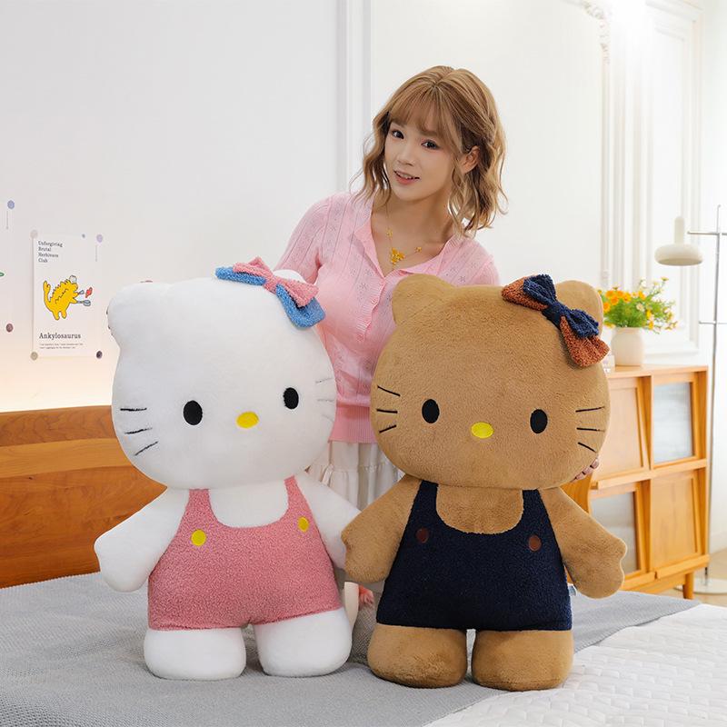 Giant Size Hello Kitty Plush Toys Sofa Soft Pillow Cushion Room Decoration Toys Accompany Sleeping Doll Festival Gifts
