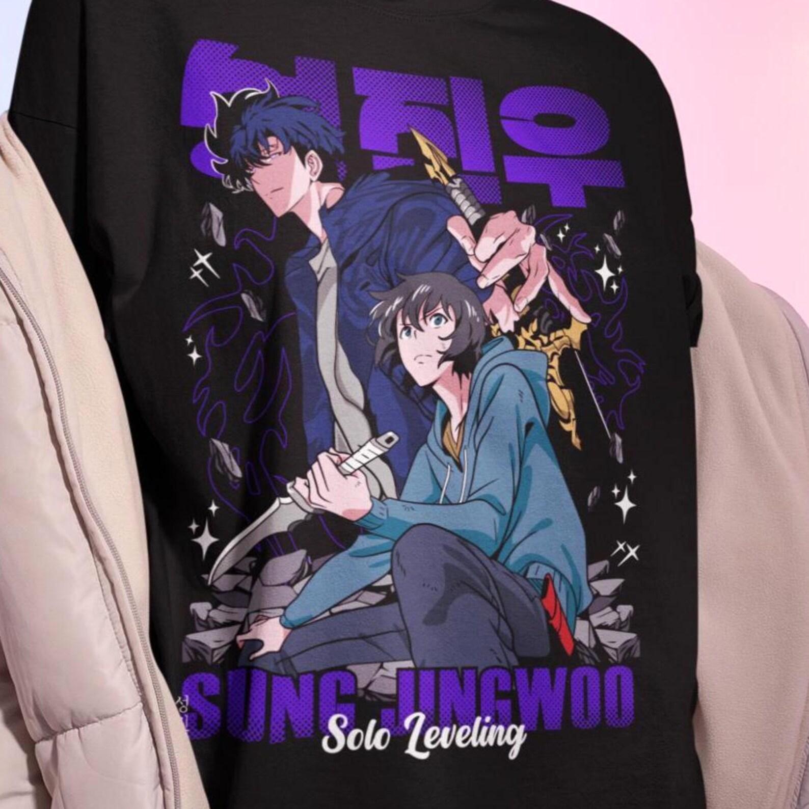 Sung Jin-Woo Shirt -Manga Tshirt,Jin Woo Anime T-shirt,Otaku Apparel S