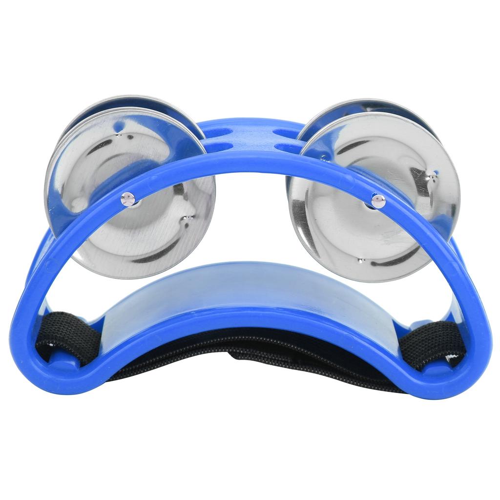 Eliptyczny Tamburyn Perkusyjny Jingle Dzwonek na Stopę Cajon Pudło Perkusyjne Akcesoria Prezent Żółty