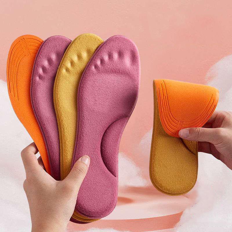 Self Heated Thermal Insoles for Feet Warm Memory Foam Arch Support Insoles for Men and Women Winter Sports Shoes Self-heating Shoe Pads