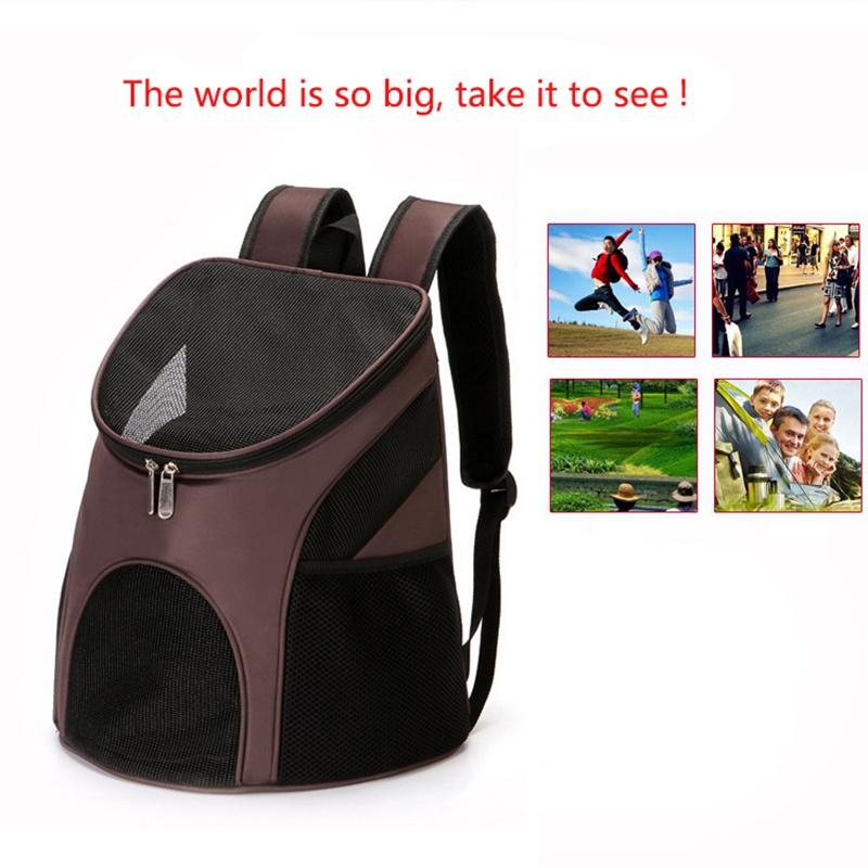 Faltbare Outdoor Tragbare Haustiertasche Atmungsaktives Netz Katzen- und Hunde Brust-Rucksack Brusttasche Haustierbedarf