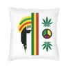 Luxury Jamaica Reggae Music Bob Marley Throw Pillow Cover Home Decor Custom Square Cushion Cover 45x45 Pillowcover for Sofa