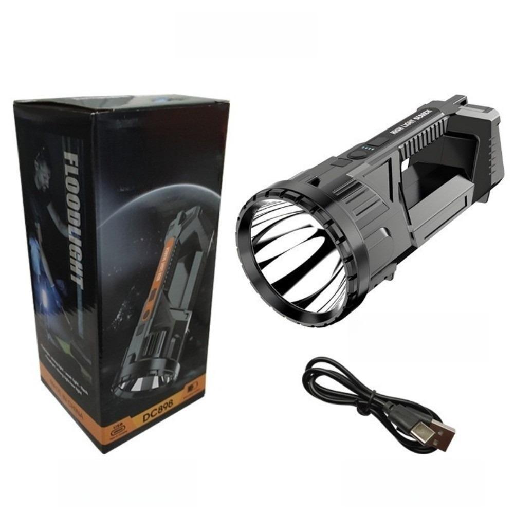 With Side Lights Handheld Spotlight Dimmable Powerful Handheld Lantern Camping Searchlight Outdoor