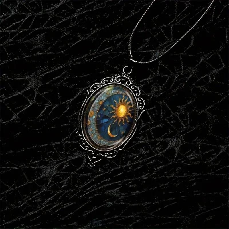 Sophisticated Sun and Moon Necklace Everyday Wear Necklace Date Jewelry Fashionable Jewelry for Various Occasion