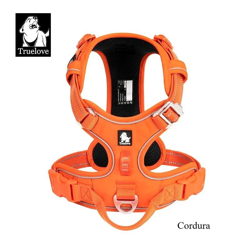 TRUE LOVE TLH5654 Zughaltestopp Hundegeschirr Nylon Reflektierend Verstellbar Step-in Bequemes Haustiergeschirr