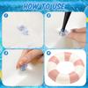 1pc Striped Double Air Bag Swimming Ring With Handle Thickened PVC Inflatable Swim Circle Beach Pool Water Floating Ring
