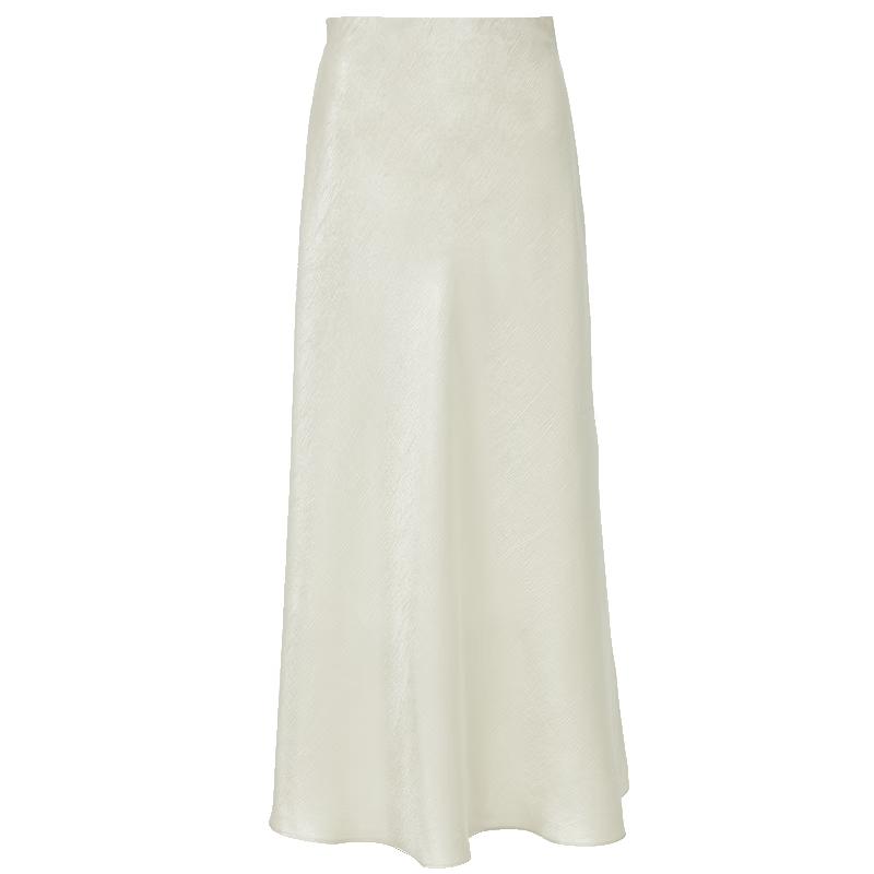 VEROMODA 2025 Spring Pleated A-line Midi Skirt