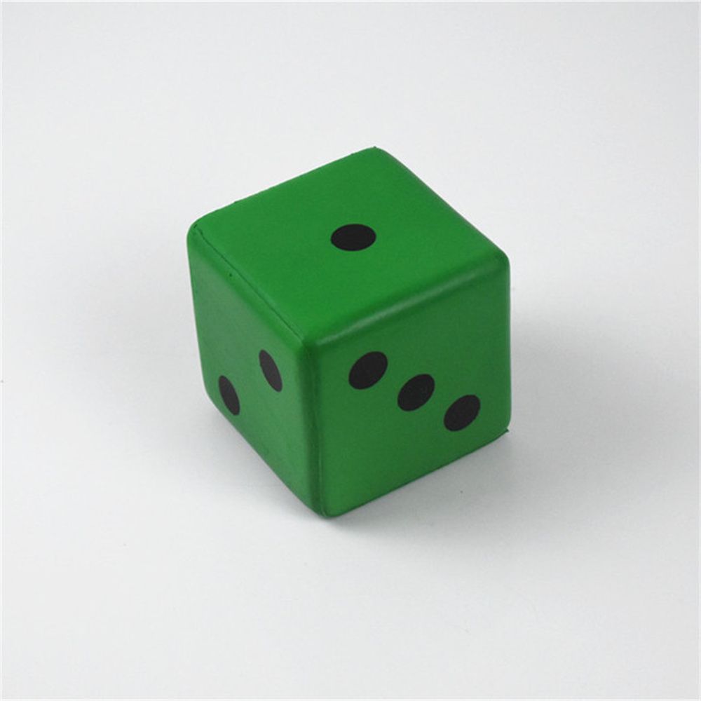 

Gift 8cm Polyhedral Early Education Dices PU Sponge Dice Enlightenment Toy зелений