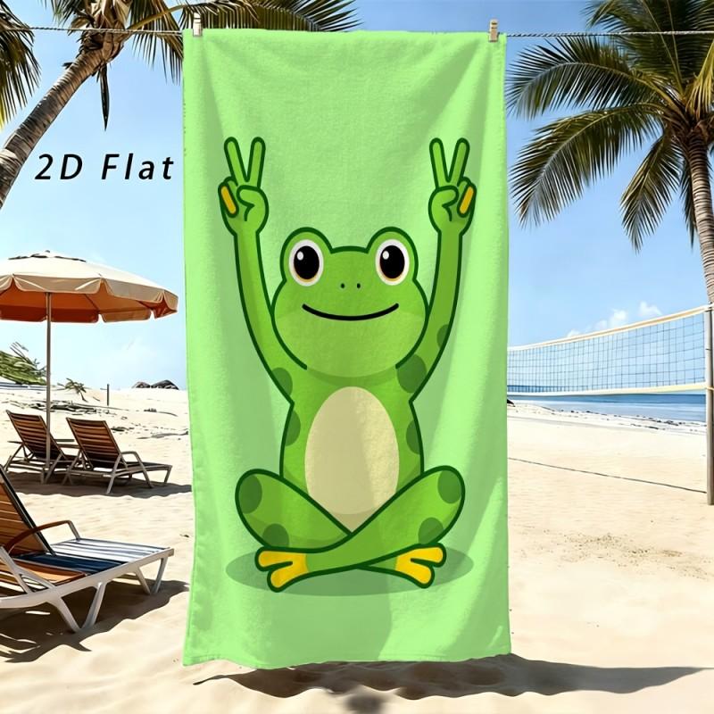 Life Is A Beach Palm Tree Cloud Graphic Beach Towe Quick Dry Microfiber Towel For Pool Beach Shower Outdoor Vacation Use