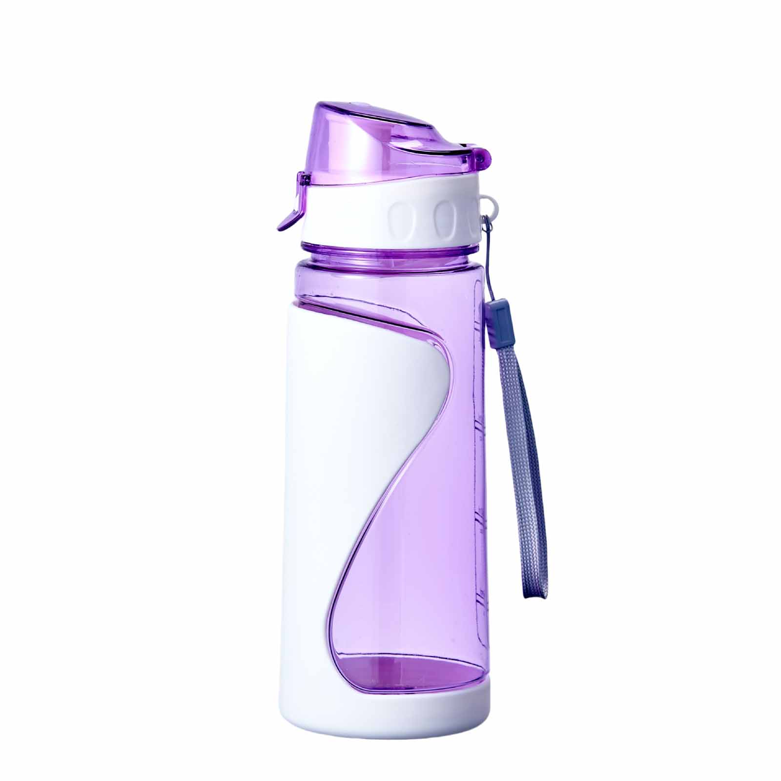 

Portable Double-Layer Water Bottle for Men & Women, -Drop & Leak-Proof Space Cup with Hanging Strap, Plastic Cup One Size