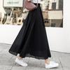 High-Waist A-Line Chiffon Maxi Skirt