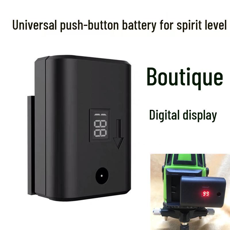 Universal Rechargeable Charger for Laser Infrared Levelers with Large-Capacity Push-Type Battery Universal Leveler Charger (5.5mm)
