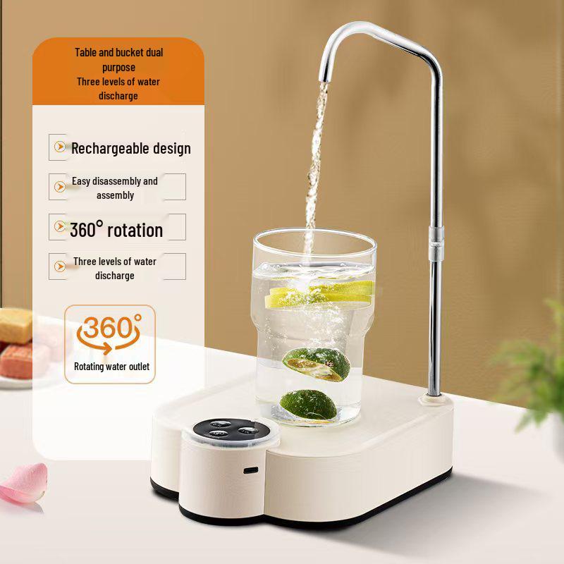 Electric Folding Water Dispenser: Automatic Rechargeable Hand Pump for Bottled Water