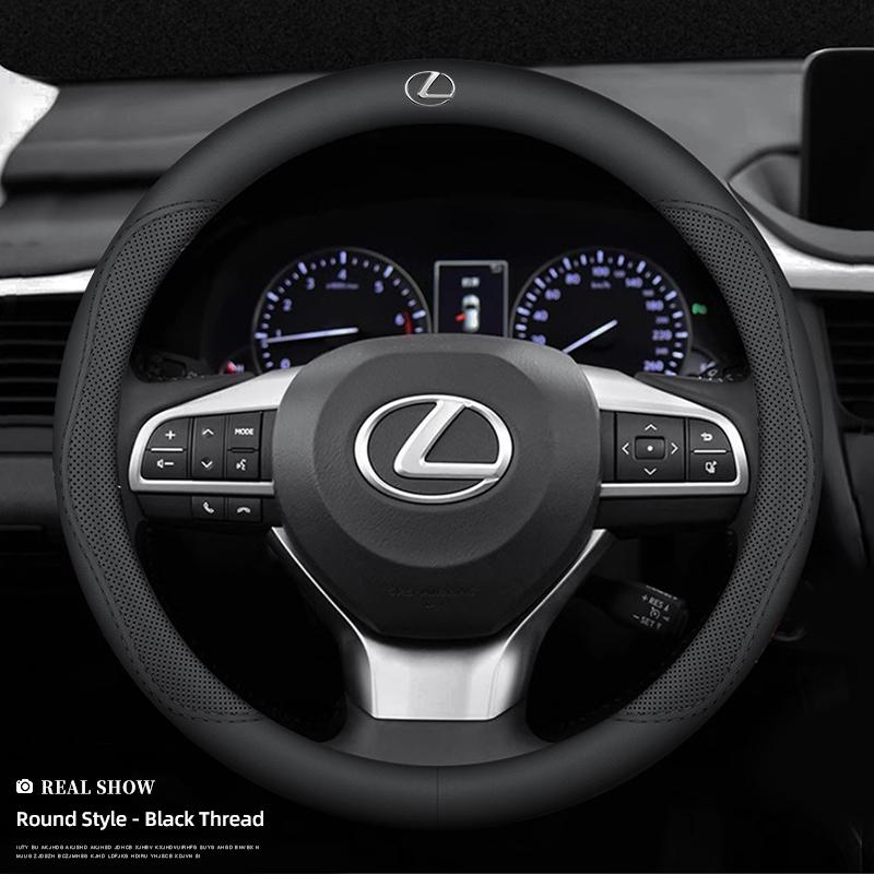 Lexus Car Leather Steering Wheel Cover Anti-slip Accessories For Lexus F SPORT ES RX NX LS UX LM LX GX LC RZ IS CT GS RC HS SC