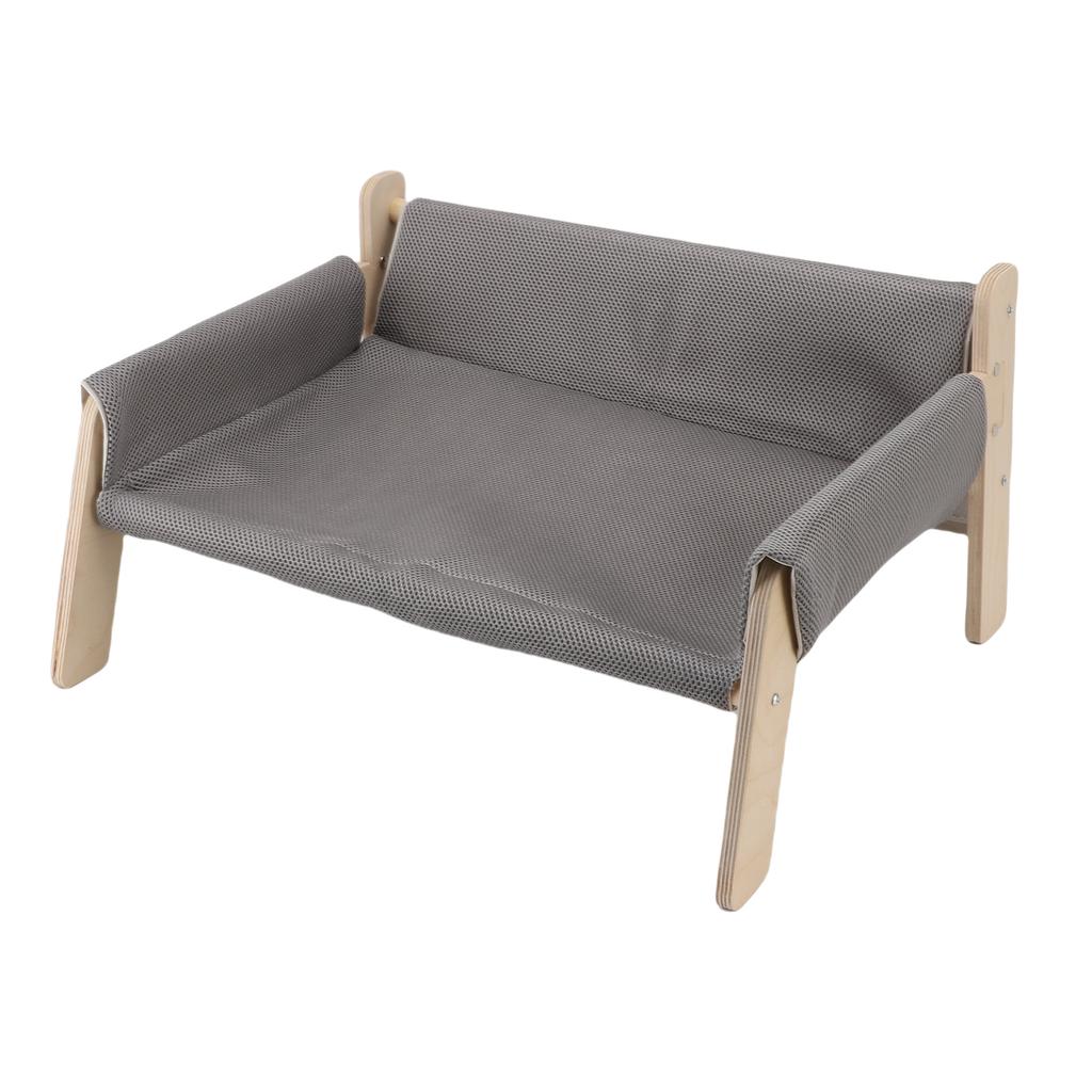 Elevated Cat Couch Wood Structure Stable Support Relaxing Strong Load Capacity Cat Sofa Bed for Home