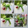Detailed Frog Flowerpot Side Hanging Decoration Lifelike Frog Pot Hanger Perfect For Home And Garden Decoration