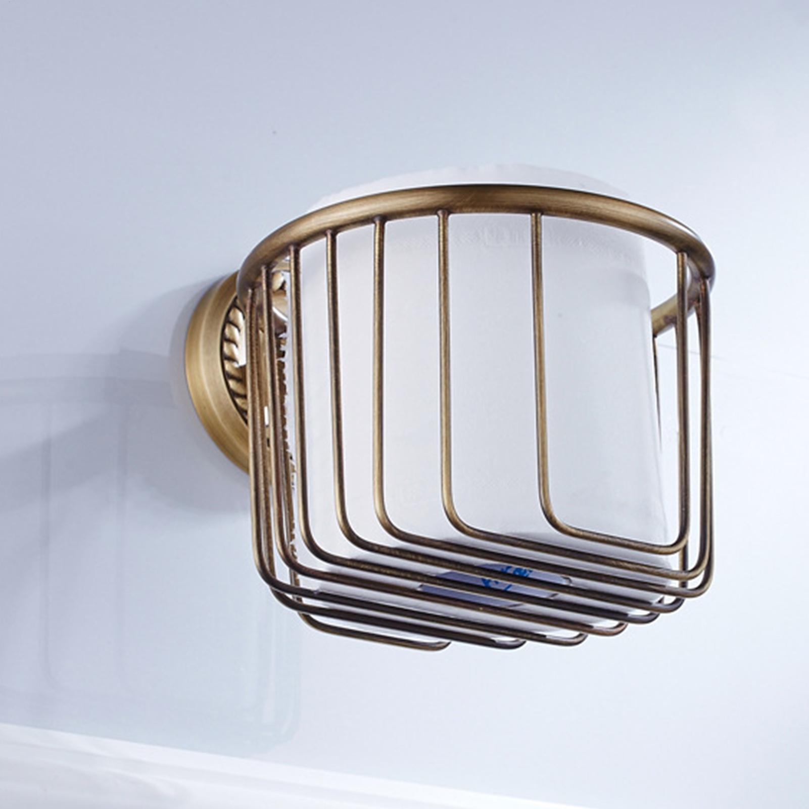 

Винтажный латунный держатель для туалетной бумаги, настенный, винтажный латунный диспенсер для салфеток, универсальный, устойчивый, деревенский держатель для бумаги для общежития CHINA