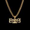 Atoztide Personalized Custom Name Necklace Stainless Steel for Women Men Heart Crown Pendant Link Chain Birthday Jewelry Gift