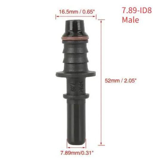 ID8 7.89/9.89/9.49/11.8 Car Fuel Quick Release Hose Connector Gasoline Diesel Oil Pipe Pump Rubber Fitting Car Connector System