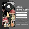 Creative Personality Mushroom Pattern Tempered Glass Phone Case for Huawei Nova 13 12 SE 11 10 Pro Mate 40 30 P60 P50 P40 Cover