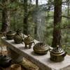 Vintage Metal Mini Incense Burner Pot Stick Holder Decor Ornament Ash for Yoga Living Room Ornament Home Desktop Decoration Gift