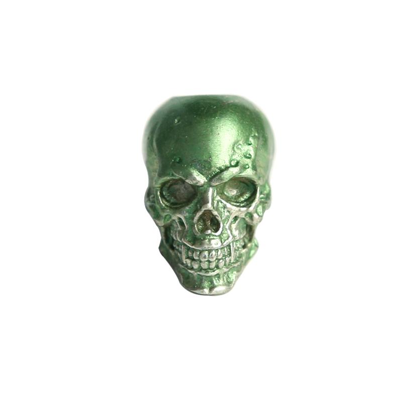 Skull Head Brass Knife Bead Punk EDC Outdoor DIY Paracord Woven Lanyard Pendants Retro Umbrella Rope Bracelets EDC Accessories