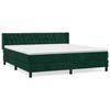Sommier à lattes et matelas - Maison Exclusive - Velours vert foncé - 160x200cm - Tête de lit réglable