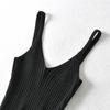 Sexy Crop Tops Strick Neckholder Tank Top Frauen Sommer Camis Rückenfreies Camisole Mode Geripptes Tube Top Weibliche Ärmellose Kurze Weste