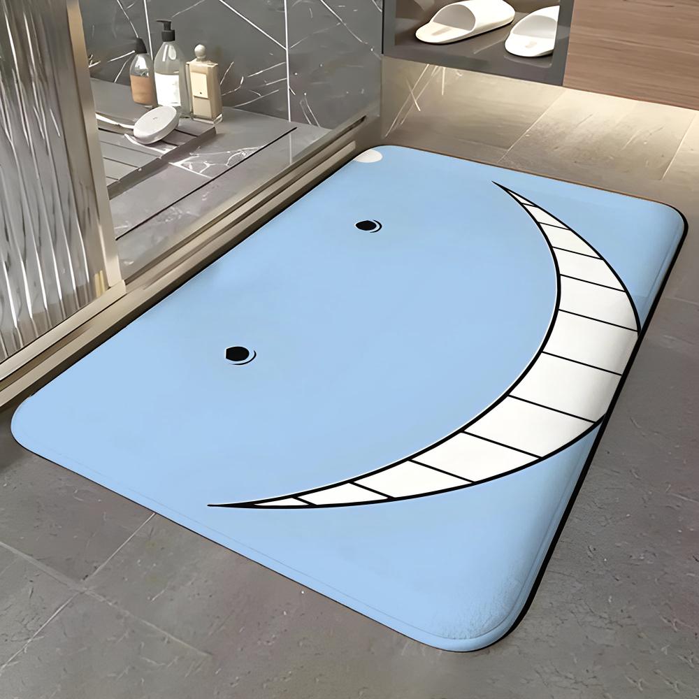 

anime A-Assassination Classroom Floor Mat Soft Flannel Entrance Door Mat Non Slip Absorbent Bathroom Bedroom Floor Rug 40x60cm