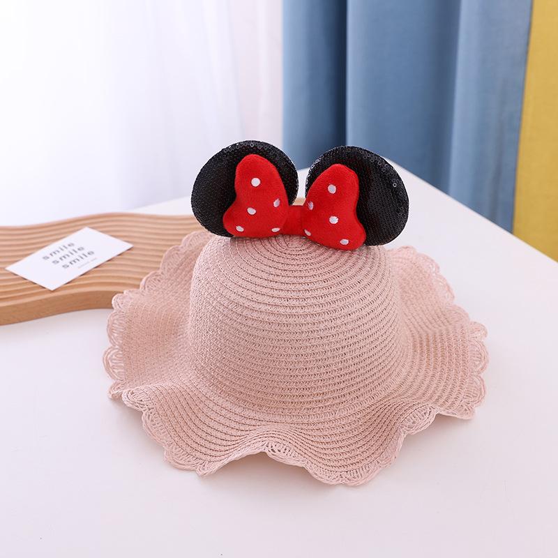 Disney Mickey Straw Hat Summer Korean 