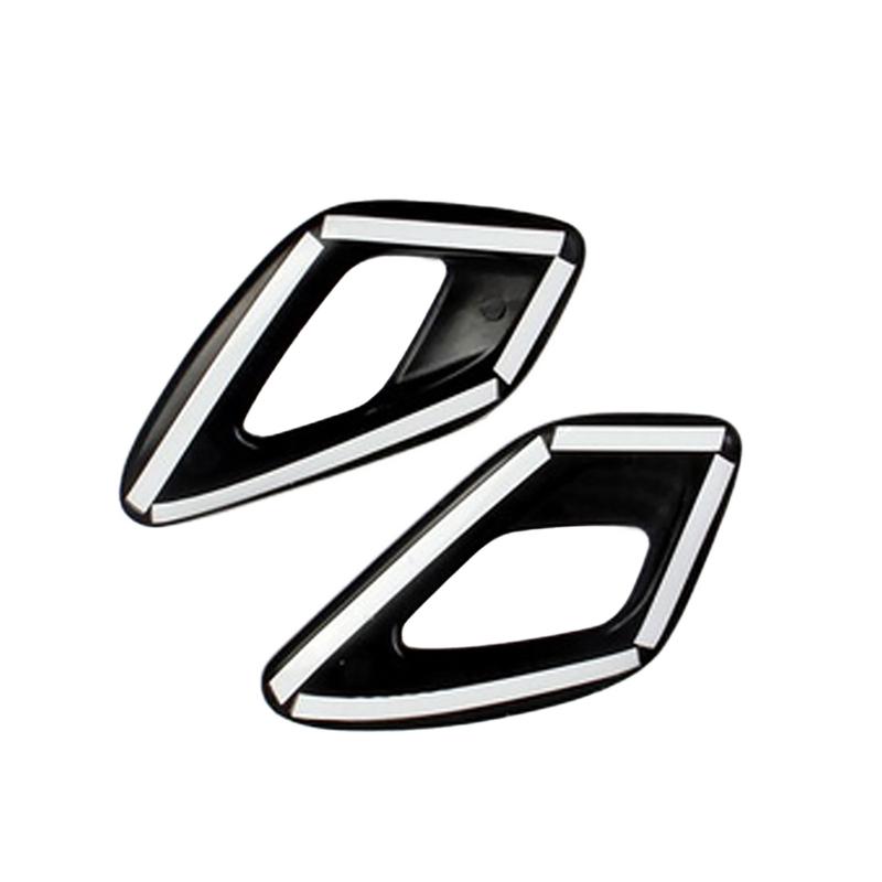 2pcs Carbon Fiber look Interior Inner Door Handle Bowl Cover Trims For Dodge Challenger 2015 2016 2017 2018