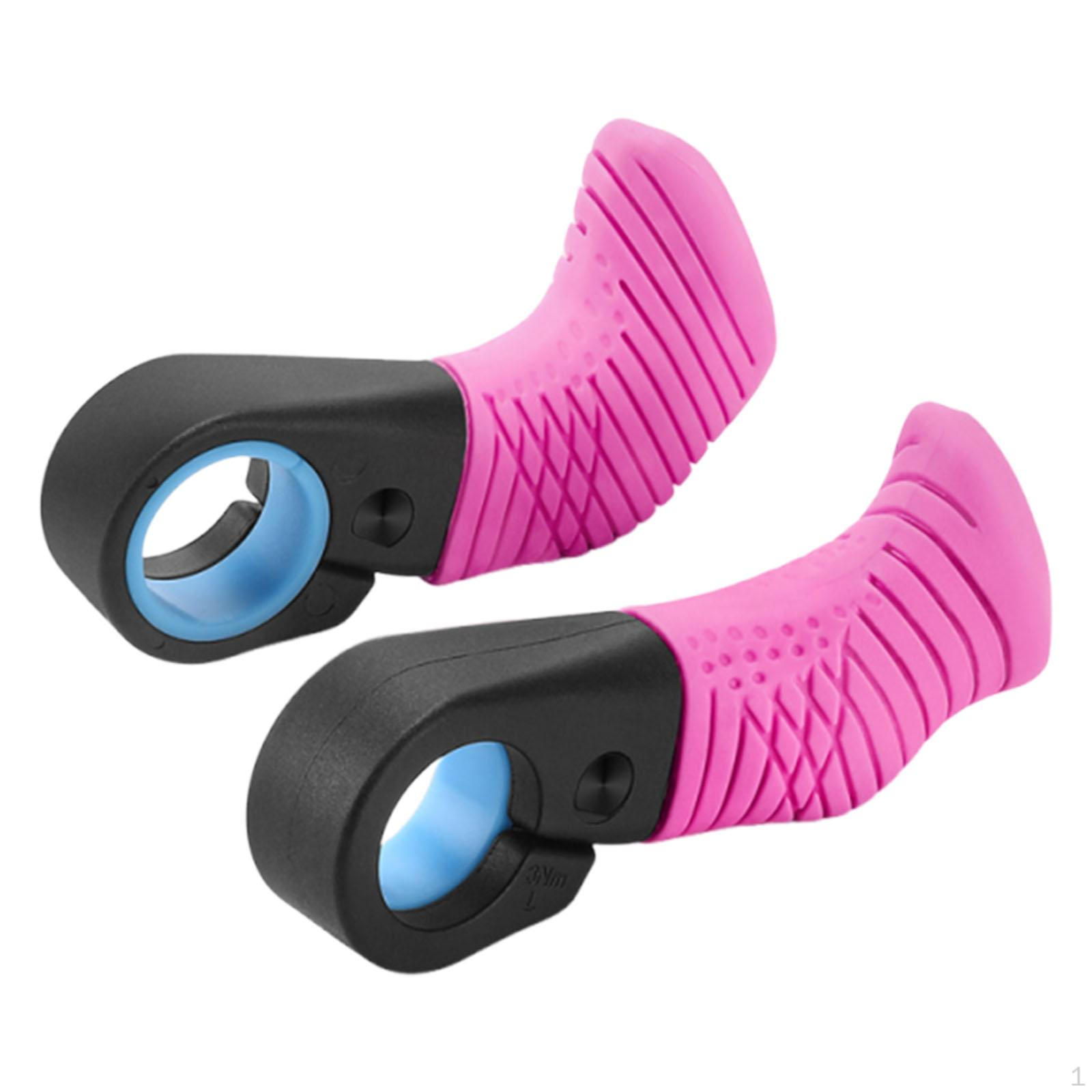 

2 Pack Anti-Slip Handlebar Thumb Rests, Ergonomic, Compatible with 22.2mm Handlebars розовый