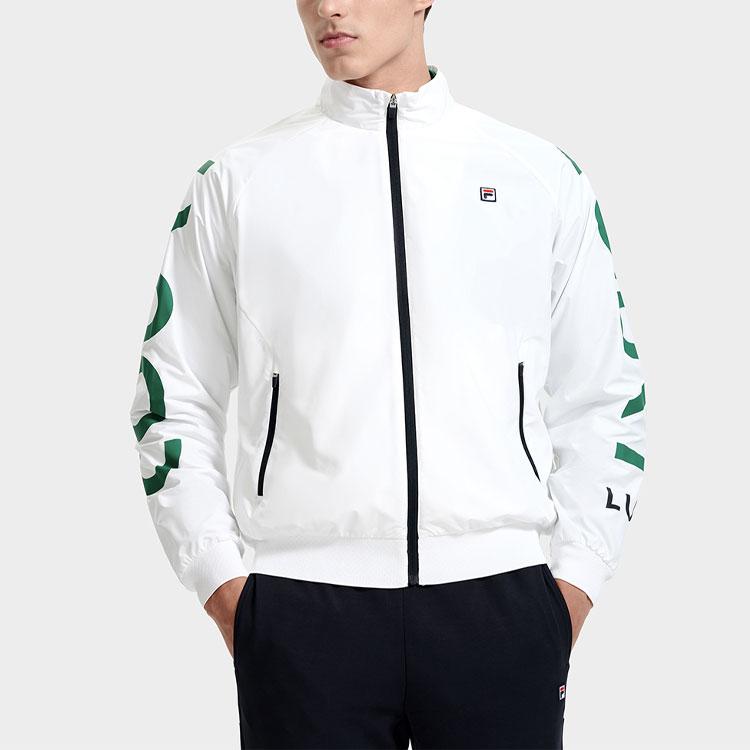 New FILA Jackets Men's Jade White A11M313703F-WT