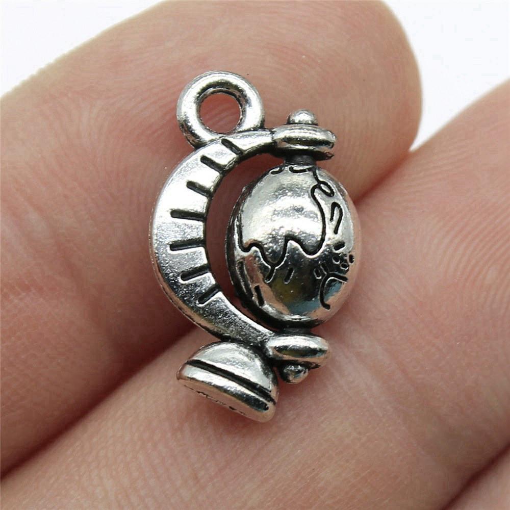 Travel Map Charms Pendant Women Jewelry Massive Bohemian Art Supplies