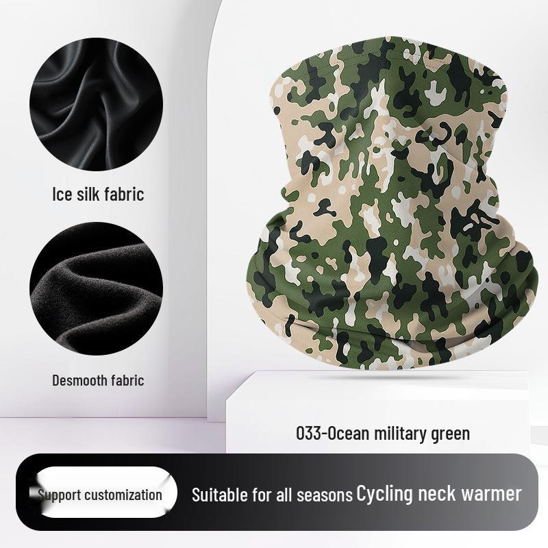 Summer Ice Silk Quick-Dry Headscarf: Versatile, Breathable, Sunscreen for Outdoor Sports & Cycling