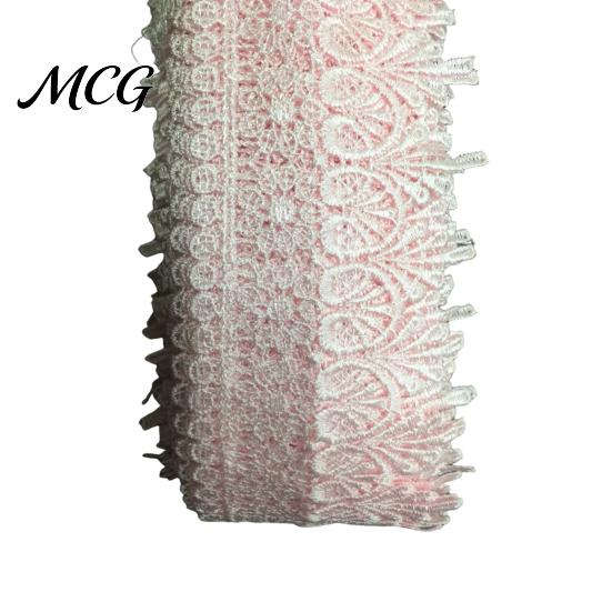 Decorative Lace for Sewing 1.4 Yards Floral Trim, 9.5cm Wide Ribbon, Craft Ribbon Crafts Edging Wedding Dress Embellishment, DIY Sewing, Gift
