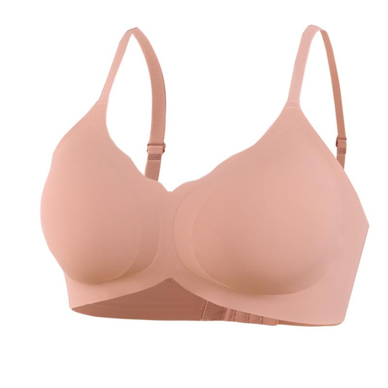 

Elegant, seamless, steel-free, comfortable and breathable gathering underwear S розовый
