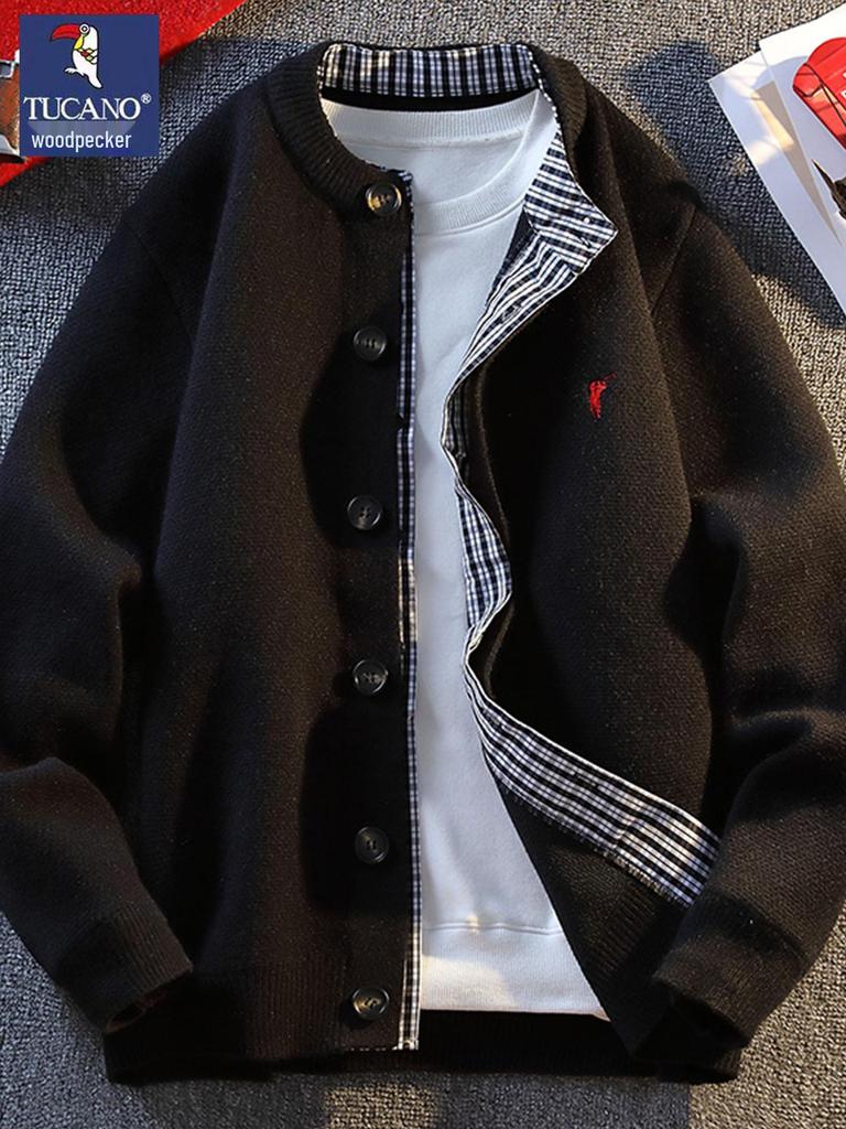 Varm Förtjockad Dunjacka för Herrar - Höst/Vinter Ärmlös Jacka, Med Sammet, Stora Storlekar Finns.