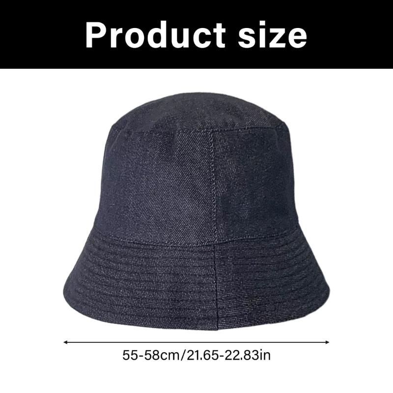 Japanese Style Reversible Bucket Hat Lightweight Breathable Polyester Unisex Adjustable For Outdoor Travel