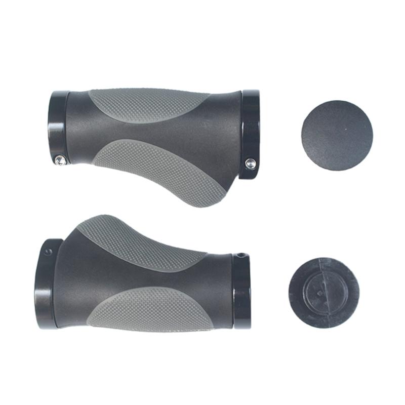 1 Pair Bicycles Grips Rubber Cover Handlebar Grips Cycling Handlebar Ergonomic Handle Cover Non-Slip for Mountain Bikes