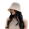 2026New fashion straw hat for women, Korean version, hollow and breathable, suitable for travel, bucket hat, fisherman hat, trendy