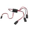 JR To JST Y Splitter Harness Parallel Wire 1 for 3 Y Cable with Switch for Remote Control Cars