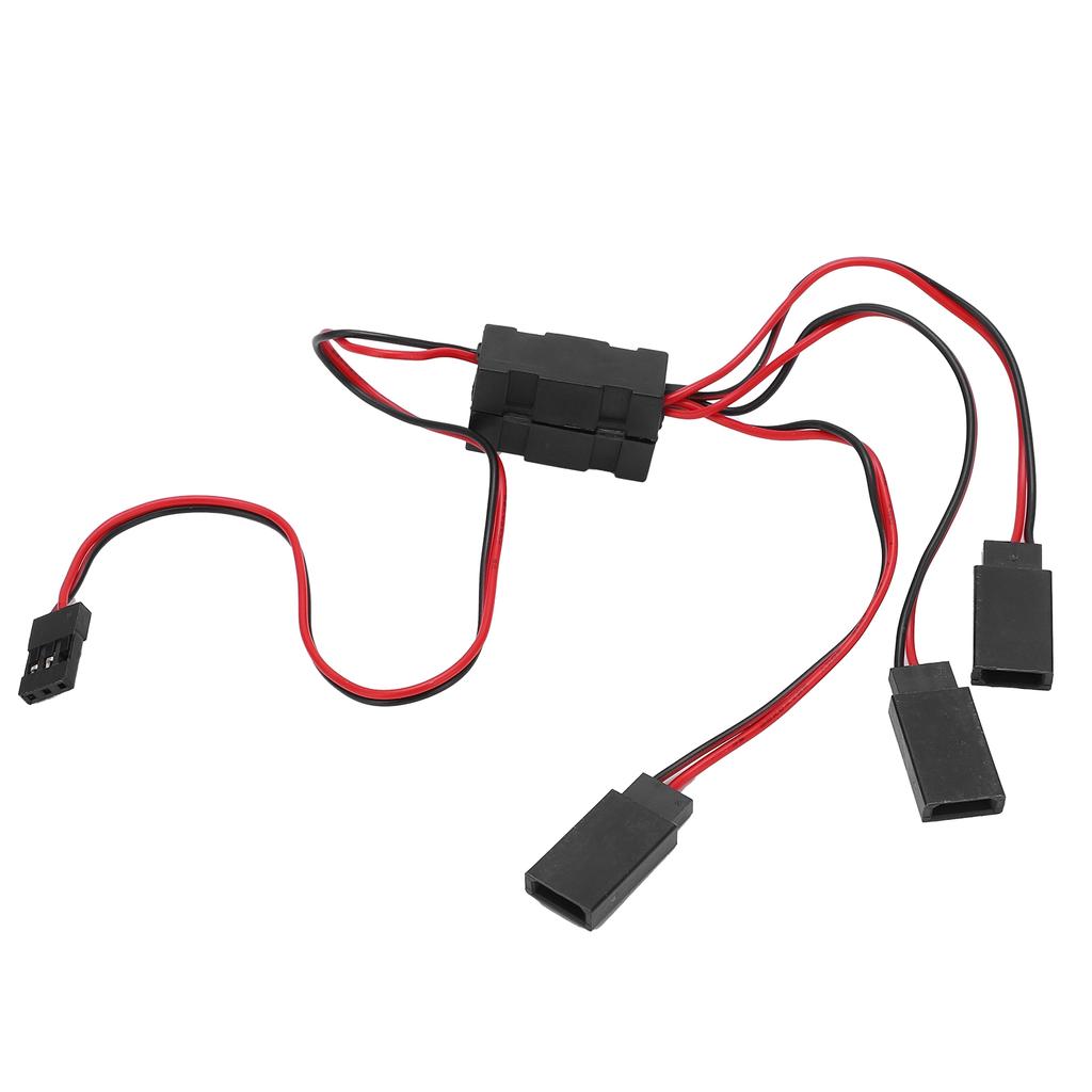JR To JST Y Splitter Harness Parallel Wire 1 for 3 Y Cable with Switch for Remote Control Cars